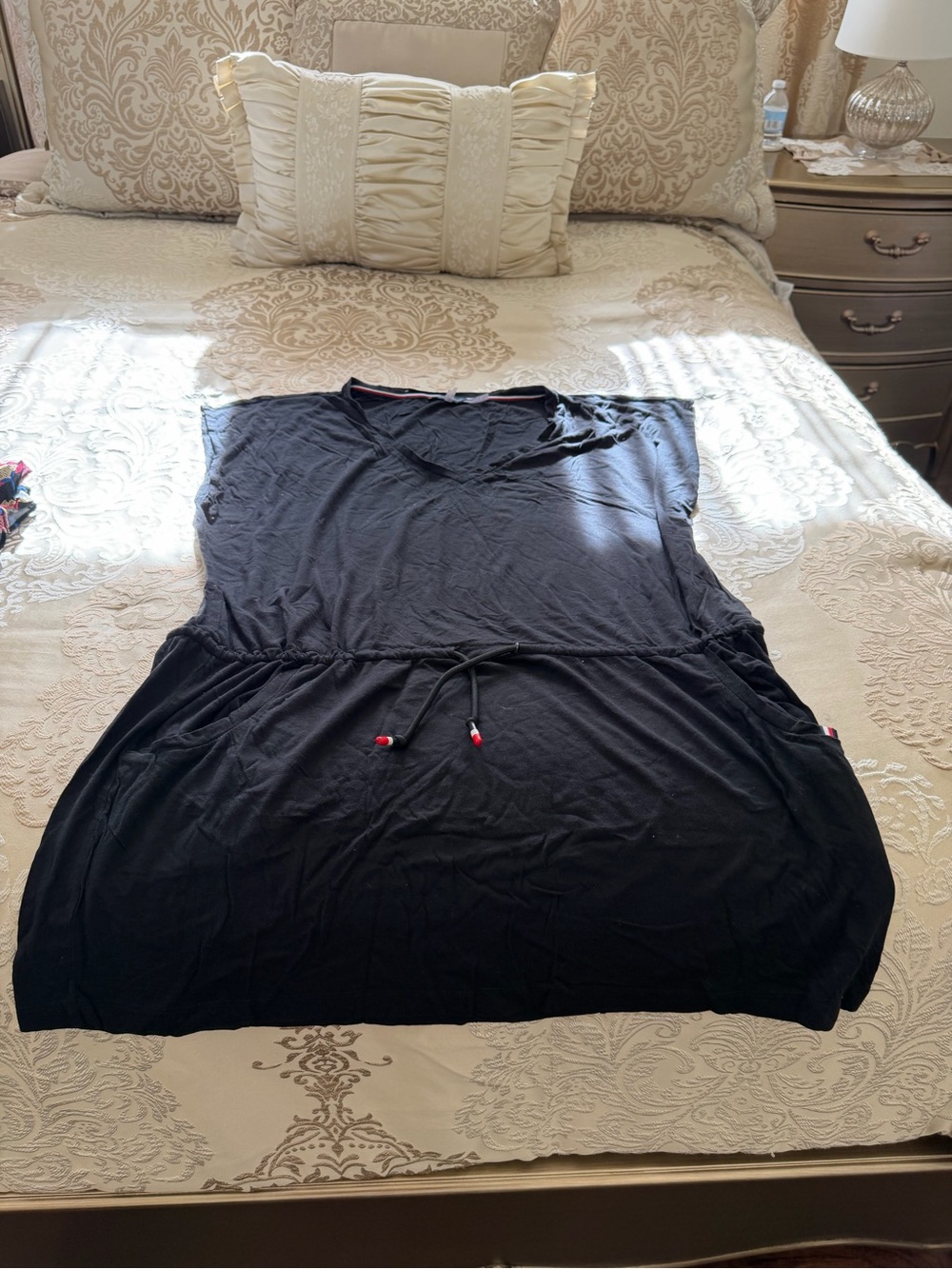 Tommy Hilfiger Black Top with Signature Trim